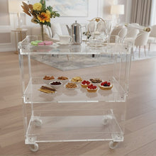 عربة دوارة من الأكريليك