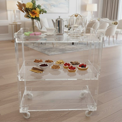 عربة دوارة من الأكريليك