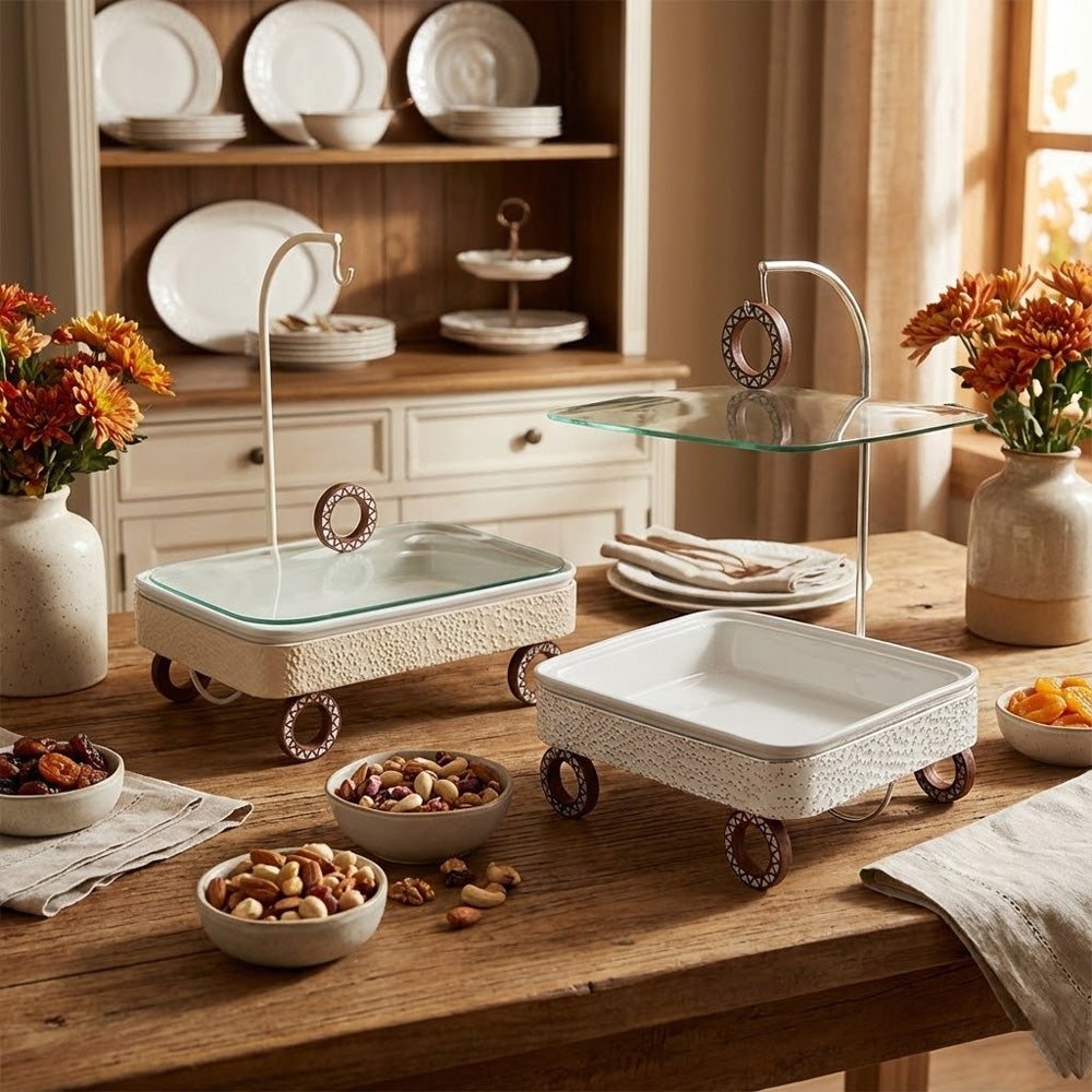 سخان طعام بقاعدة عجلات سعة 2.5 لتر