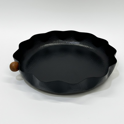 صينية تقديم معدنية كبيرة