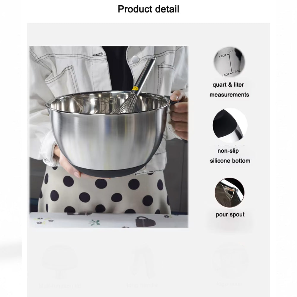 وعاء خلط بمقبض وغطاء