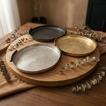 صينية تقديم دائرية كبيرة Alkuwaity Al Awal الكويتي الأول