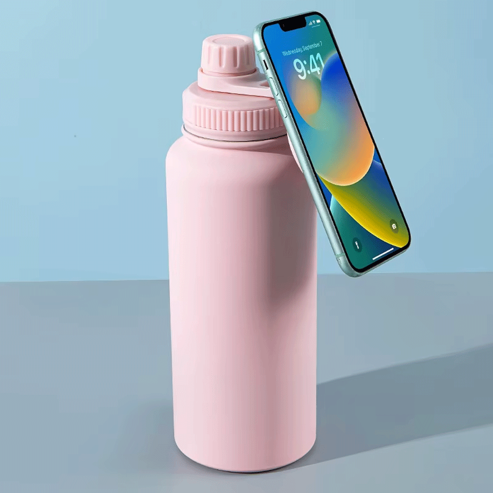 قارورة حرارية مع ستاند هاتف 1000/1200 ملل