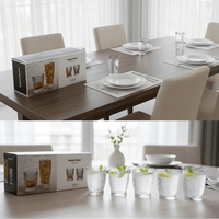 أكواب بابالار الكريستالية اللامعة 6 قطع