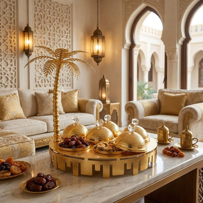 طقم صواني أوعية مزخرفة