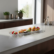 صينية تقديم زجاجية كريستال 50.5 سم