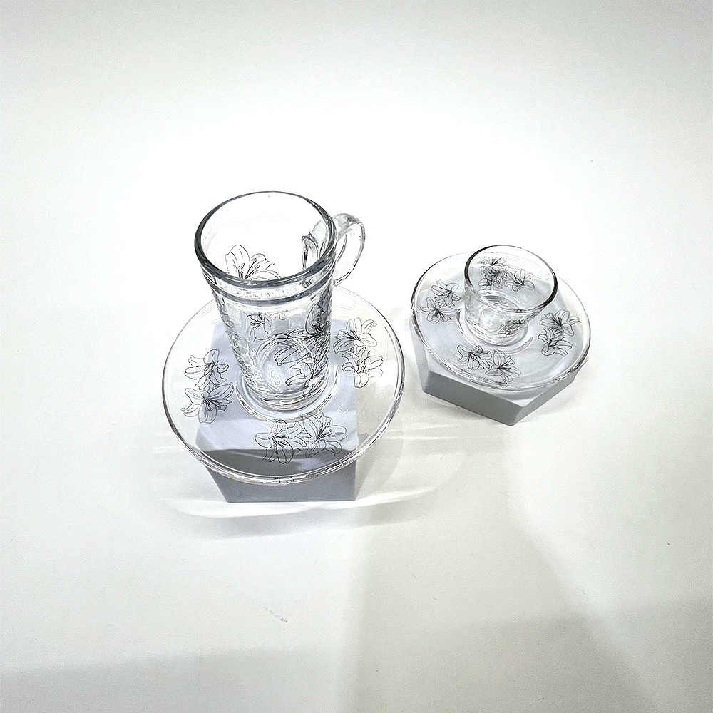 طقم استكانة وفنجان 18قطعة Diva Lady