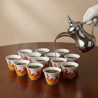 طقم فناجين شاي سيراميك – 12 قطعة