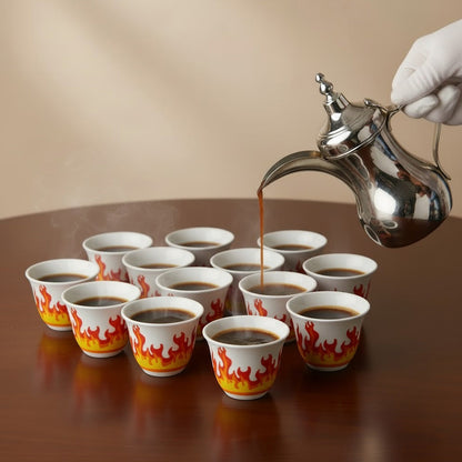 طقم فناجين بديزاين لهب