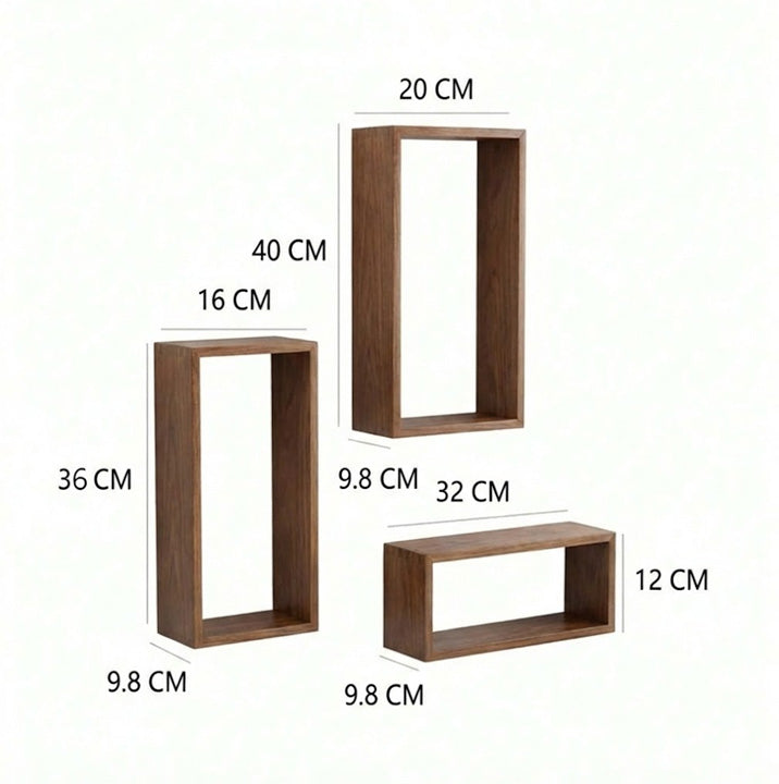 أرفف عائمة - طقم من 3 قطع