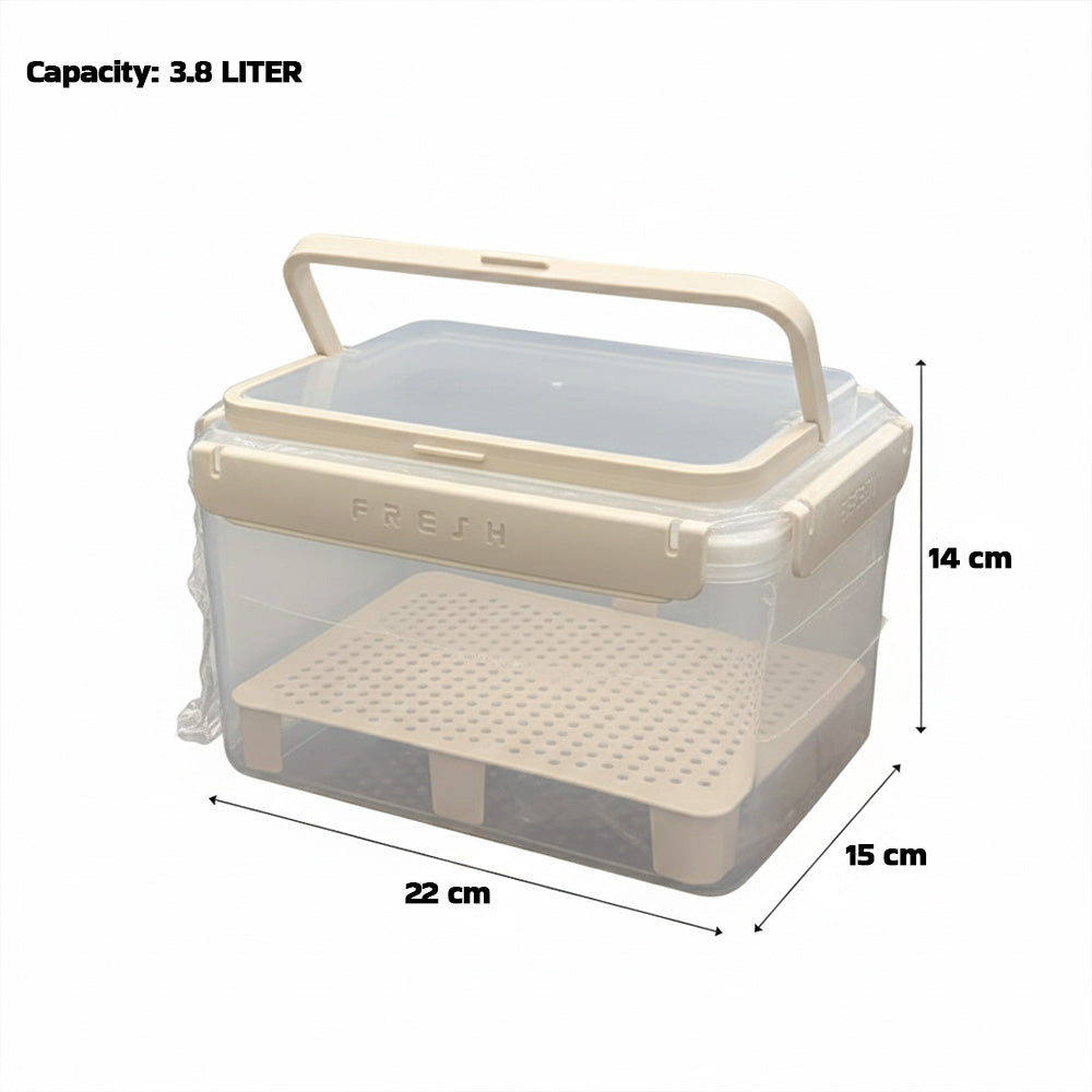 صندوق حفظ الطعام الطازج سعة 3.8 لتر