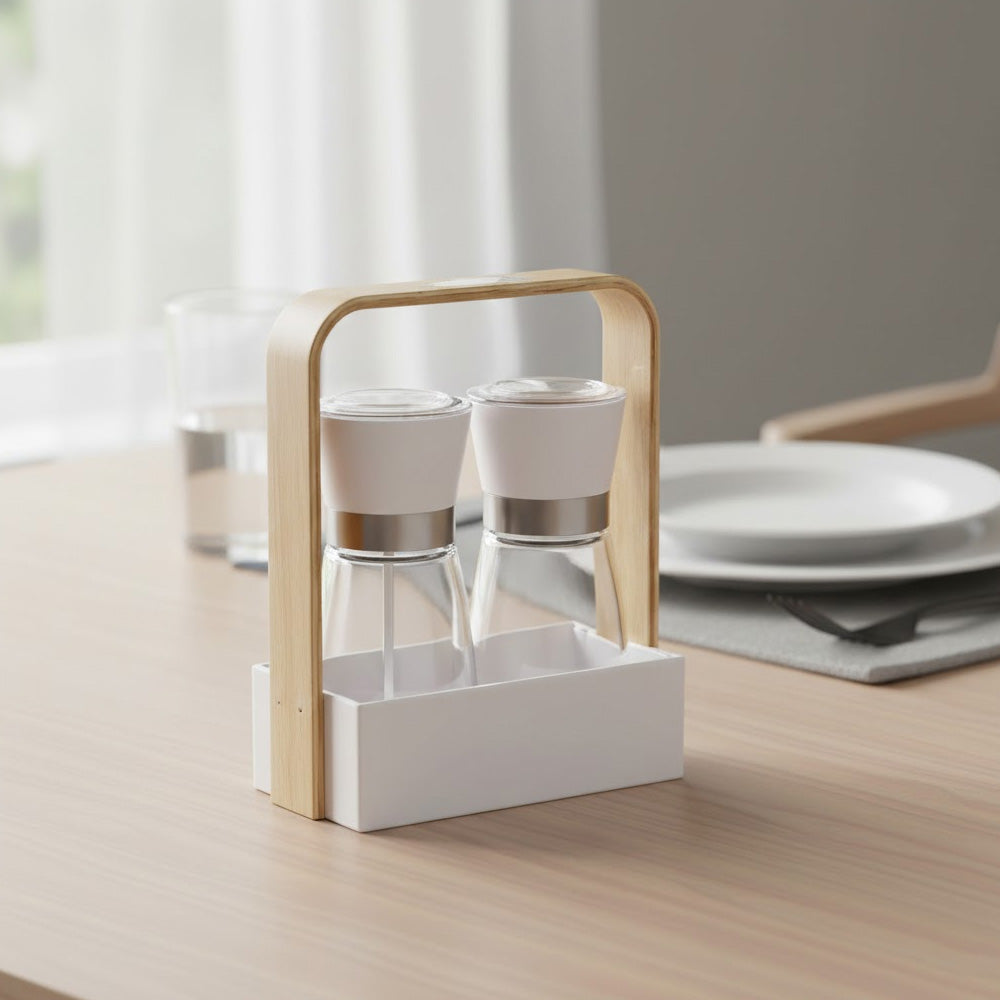 حامل مطحنة الملح والفلفل