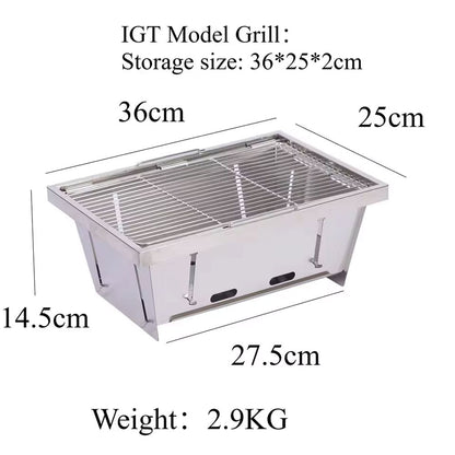 شواية باربيكيو قابلة للطي للتخييم