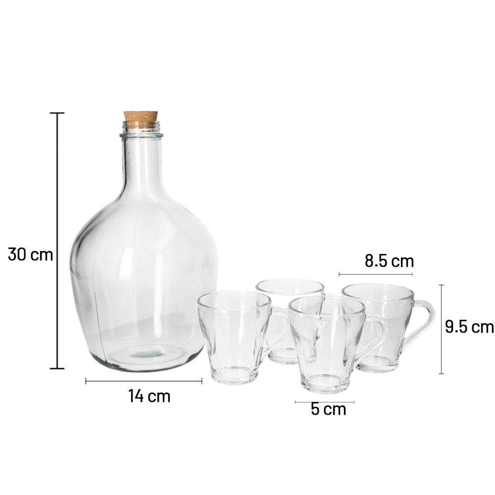 مرطبان عصير زجاجي