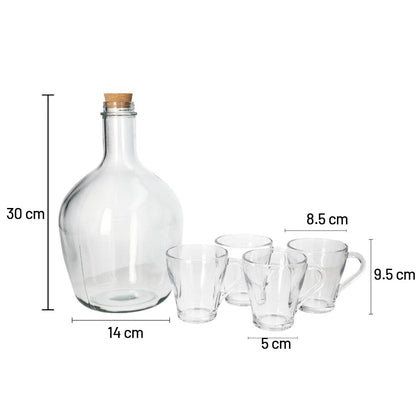 مرطبان عصير زجاجي