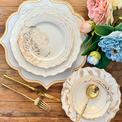 طقم أطباق مائدة فاخر 24 قطعة