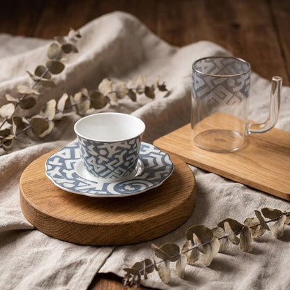 طقم استكانة وفنجان 18 قطعة Alkuwaity Al Awal الكويتي الأول