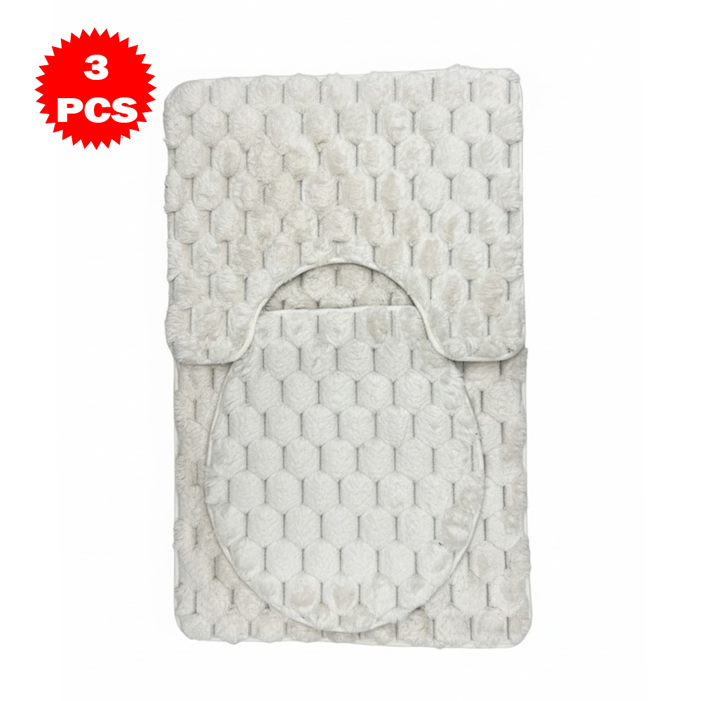 طقم سجاد حمام من 3 قطع مضاد للانزلاق Diva Lady