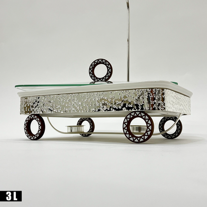 سخان طعام مع غطاء زجاجي علوي سعة 3 لتر