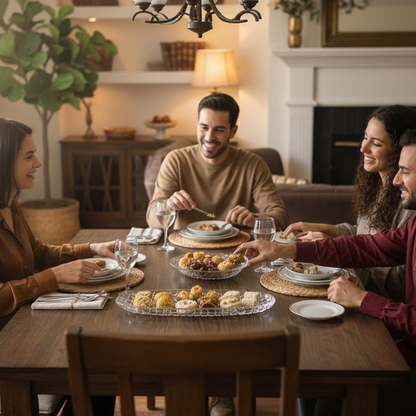 طبق تقديم زجاجي فاخر