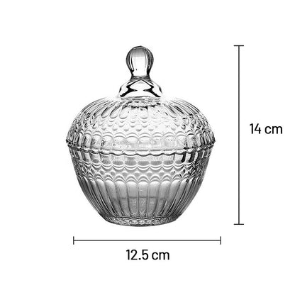 مجموعة وعاء السكر الزجاجي مزركش