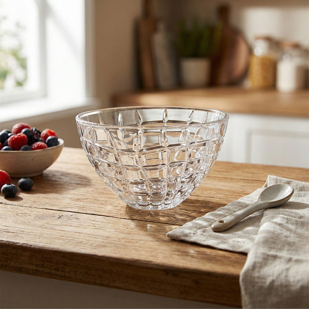 وعاء زجاجي شكل كريستال (15 سم)