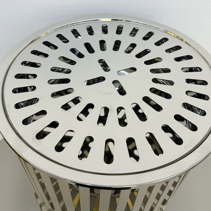 دوة و شواية معدنية بإطار ذهبي