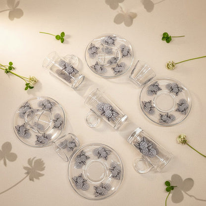 طقم استكانة وفنجان 18قطعة Diva Lady