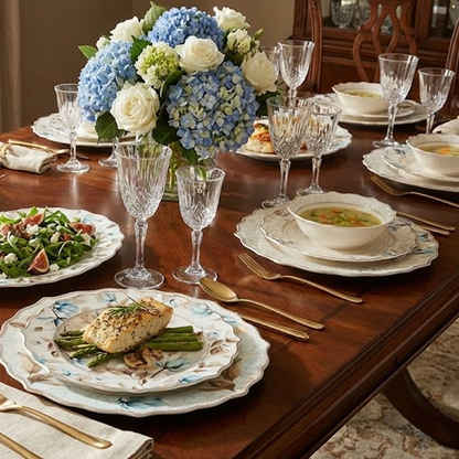 طقم أطباق مائدة فاخر 24 قطعة