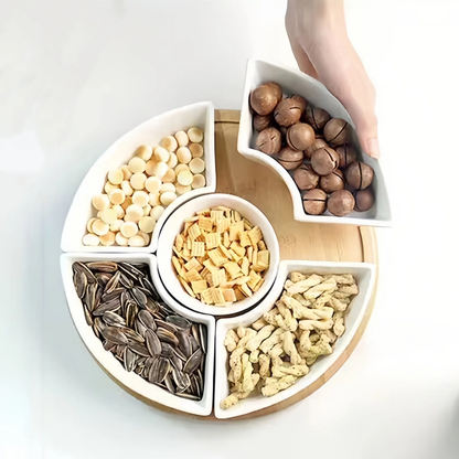 طقم تقديم مكسرات وضيافة