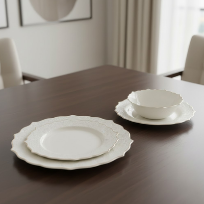 طقم أطباق مائدة فاخر 24 قطعة