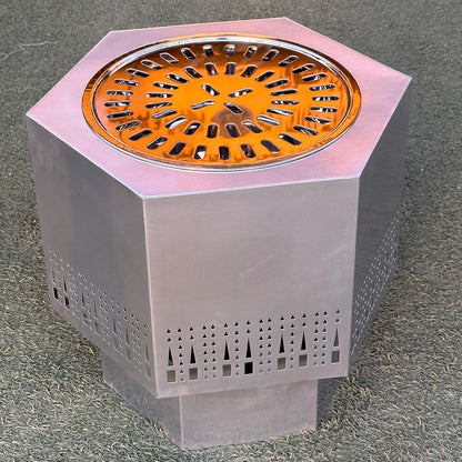 دوة و شواية معدنية سداسي الشكل