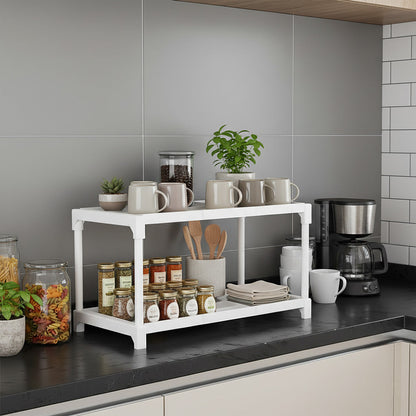 رف مطبخ مزدوج الطبقات