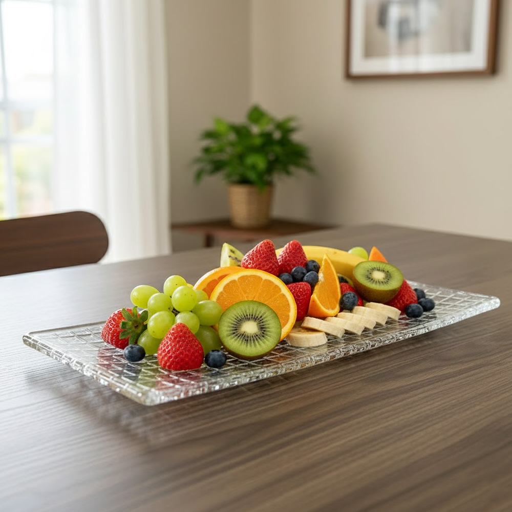 صينية تقديم زجاجية فاخرة Diva Lady