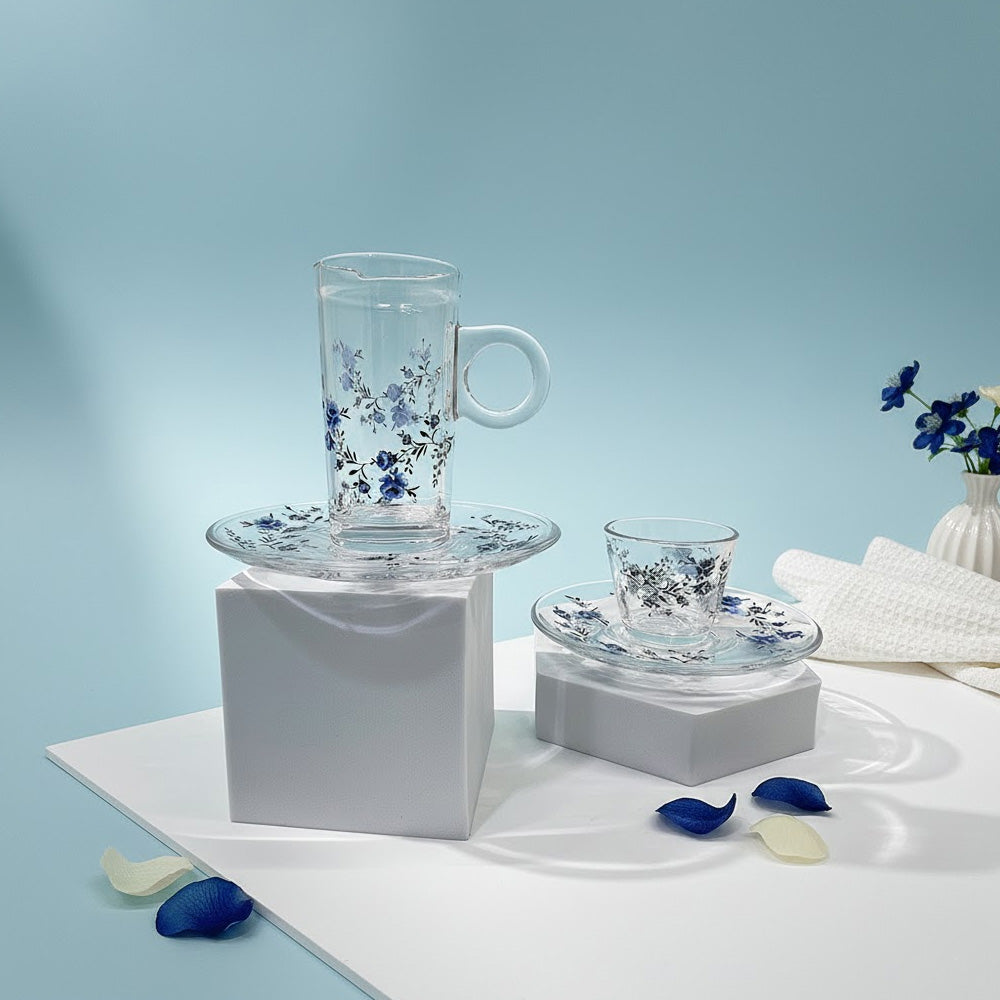 طقم استكانة وفنجان 18 قطعة Alkuwaity Al Awal الكويتي الأول