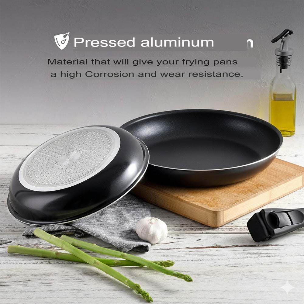 طقم مقلاة بمقبض قابل للفصل