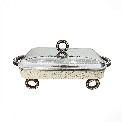 سخان تقديم طعام بغطاء زجاجي