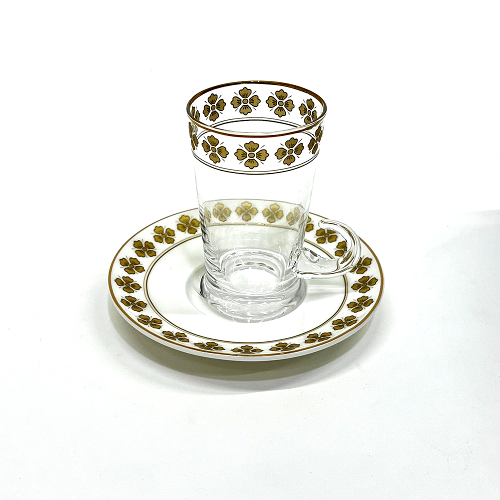 طقم استكانة وفنجان 18قطعة Diva Lady