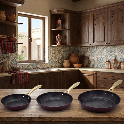 مقلاة جرانيت فاخرة غير لاصق