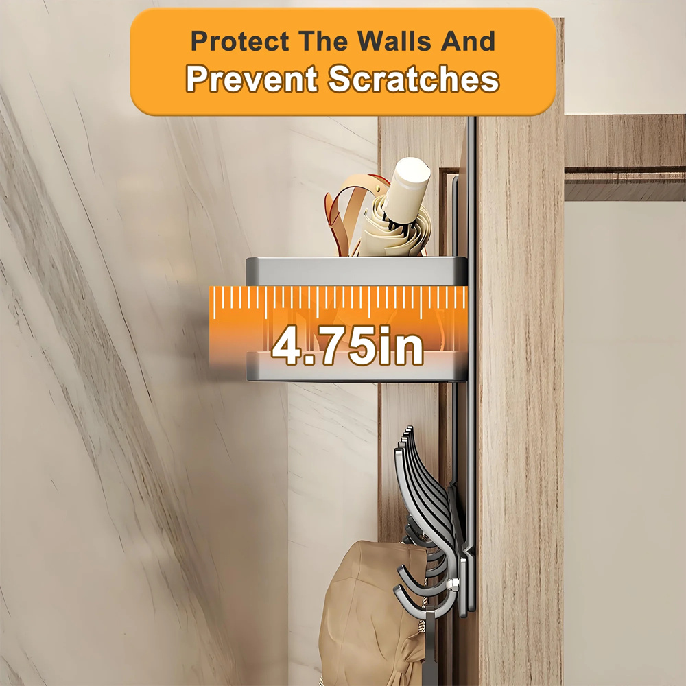 علاقة باب مع رف تخزين علوي