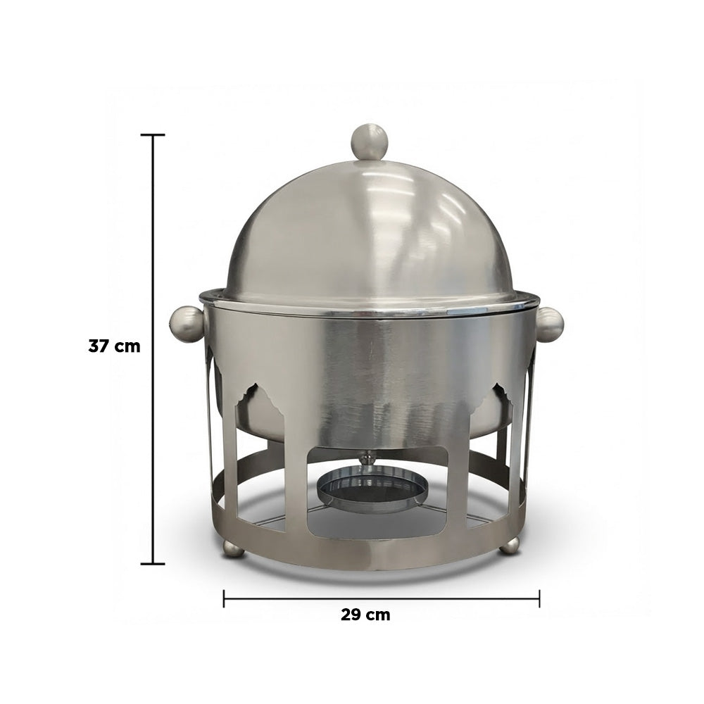 سخان طعام قبة من الفولاذ المقاوم للصدأ سعة 3 لتر