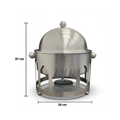 سخان طعام قبة من الفولاذ المقاوم للصدأ سعة 3 لتر