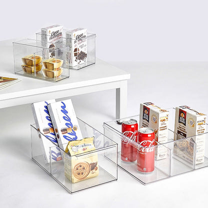 صندوق تخزين شفاف مع فواصل