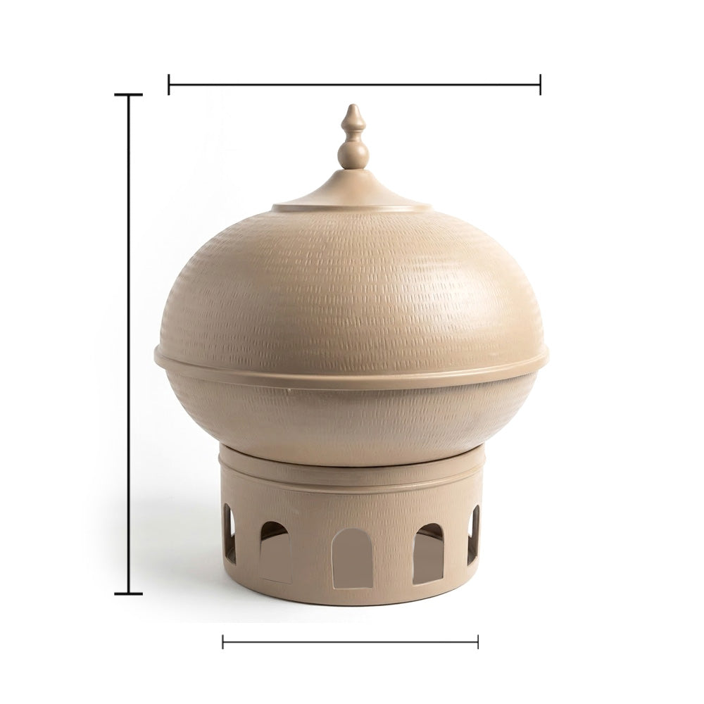 سخان طعام على شكل قبة سعة 7 لترات مع غطاء