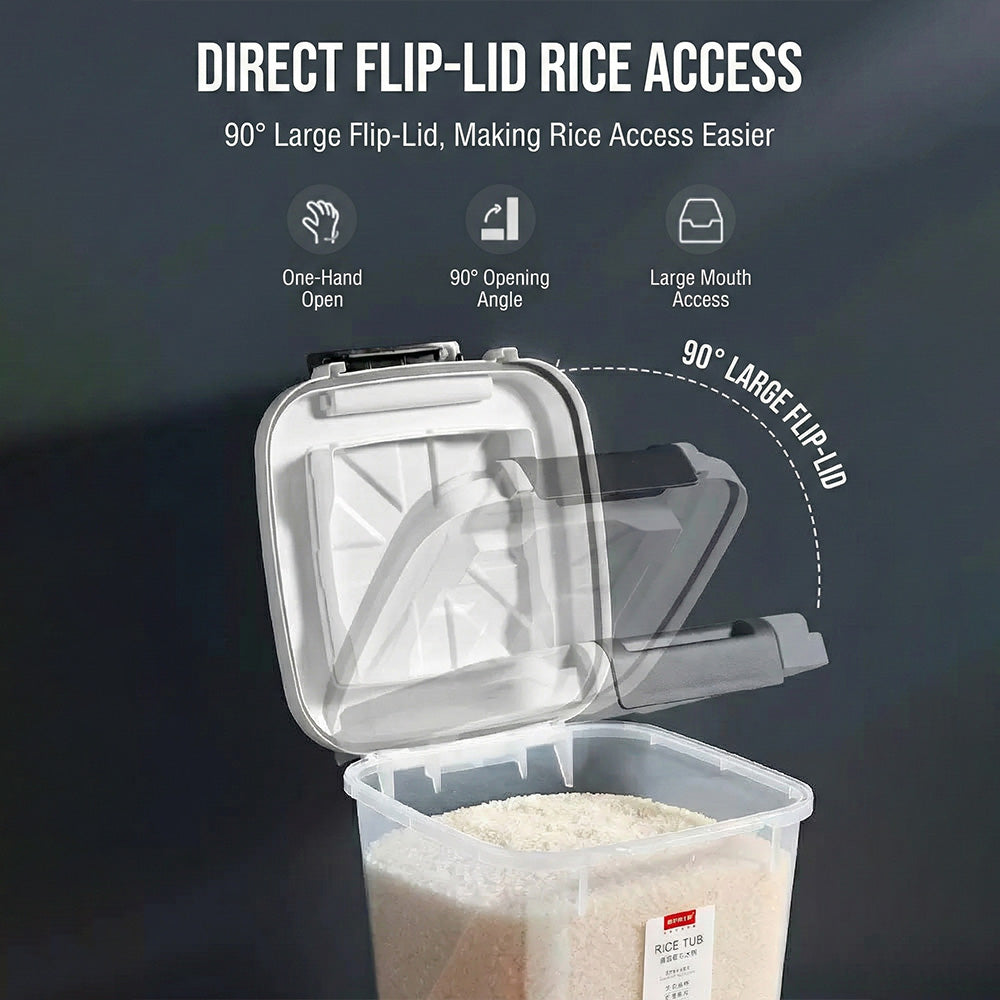 حاوية محكمة الإغلاق لتخزين الأرز والحبوب