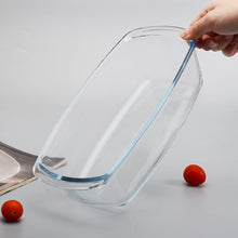 طبق فرن زجاجي مستطيل