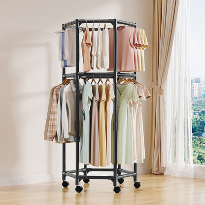 حامل ملابس متحرك بعدة طبقات