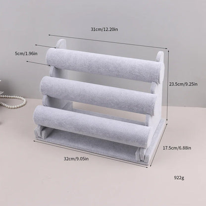 حامل تنظيم  أساور وساعات مخملي 3 طبقات