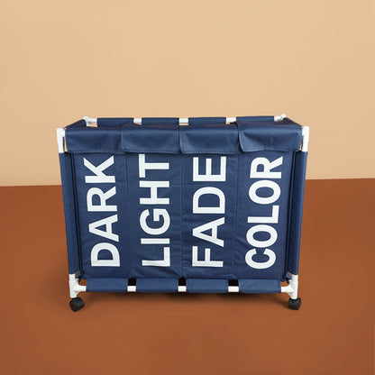 سلة غسيل بأربعة أقسام