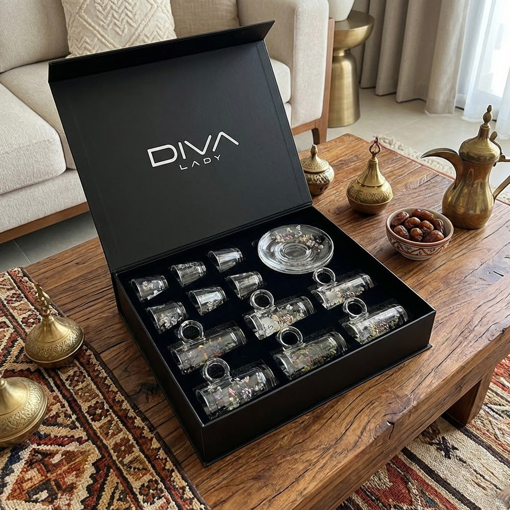 طقم استكانة وفنجان 18 قطعة Alkuwaity Al Awal الكويتي الأول